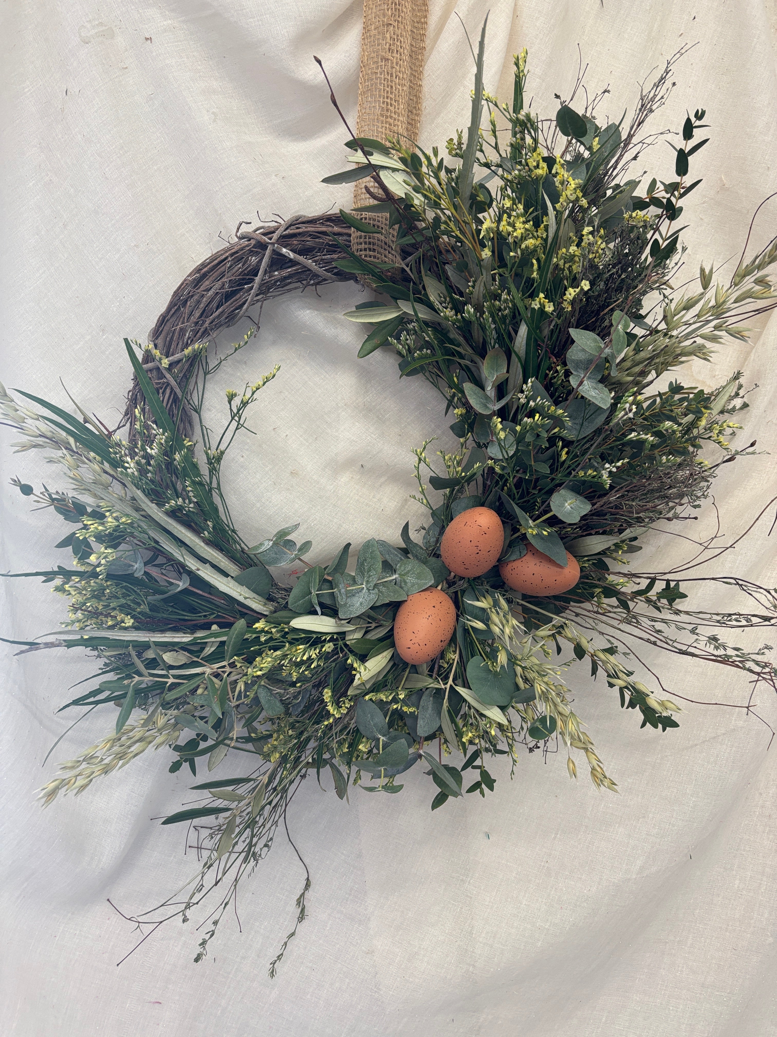Wicker Easter Wreath