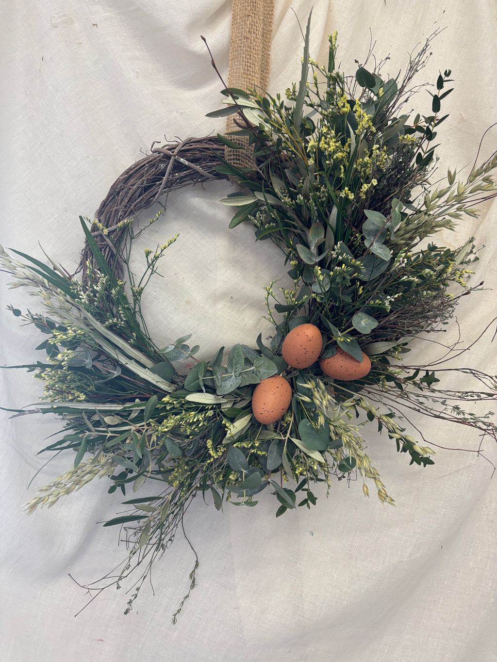 Wicker Easter Wreath