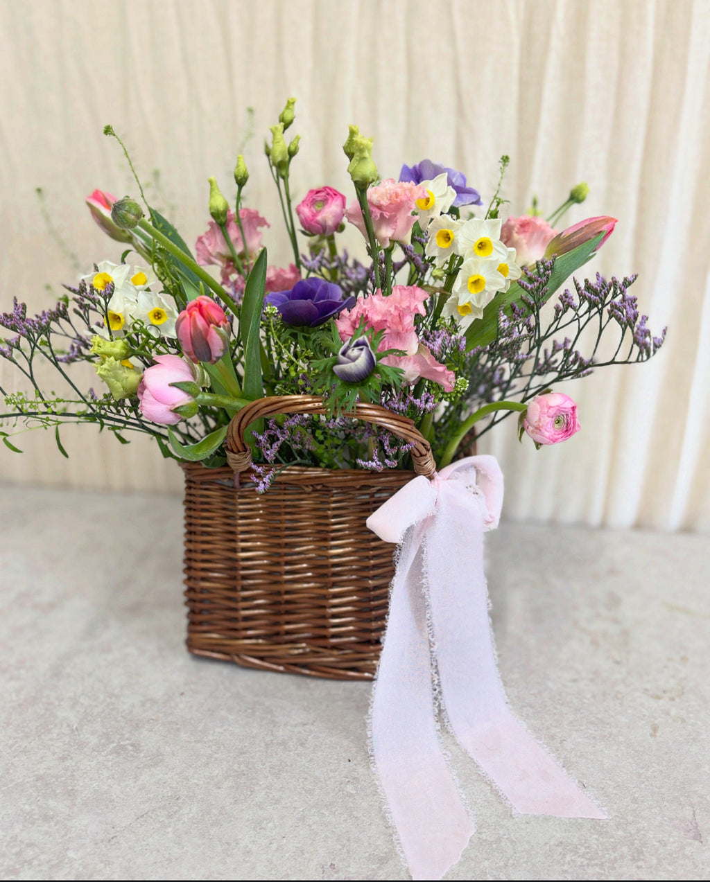 Mothers Day Wicker Handbag