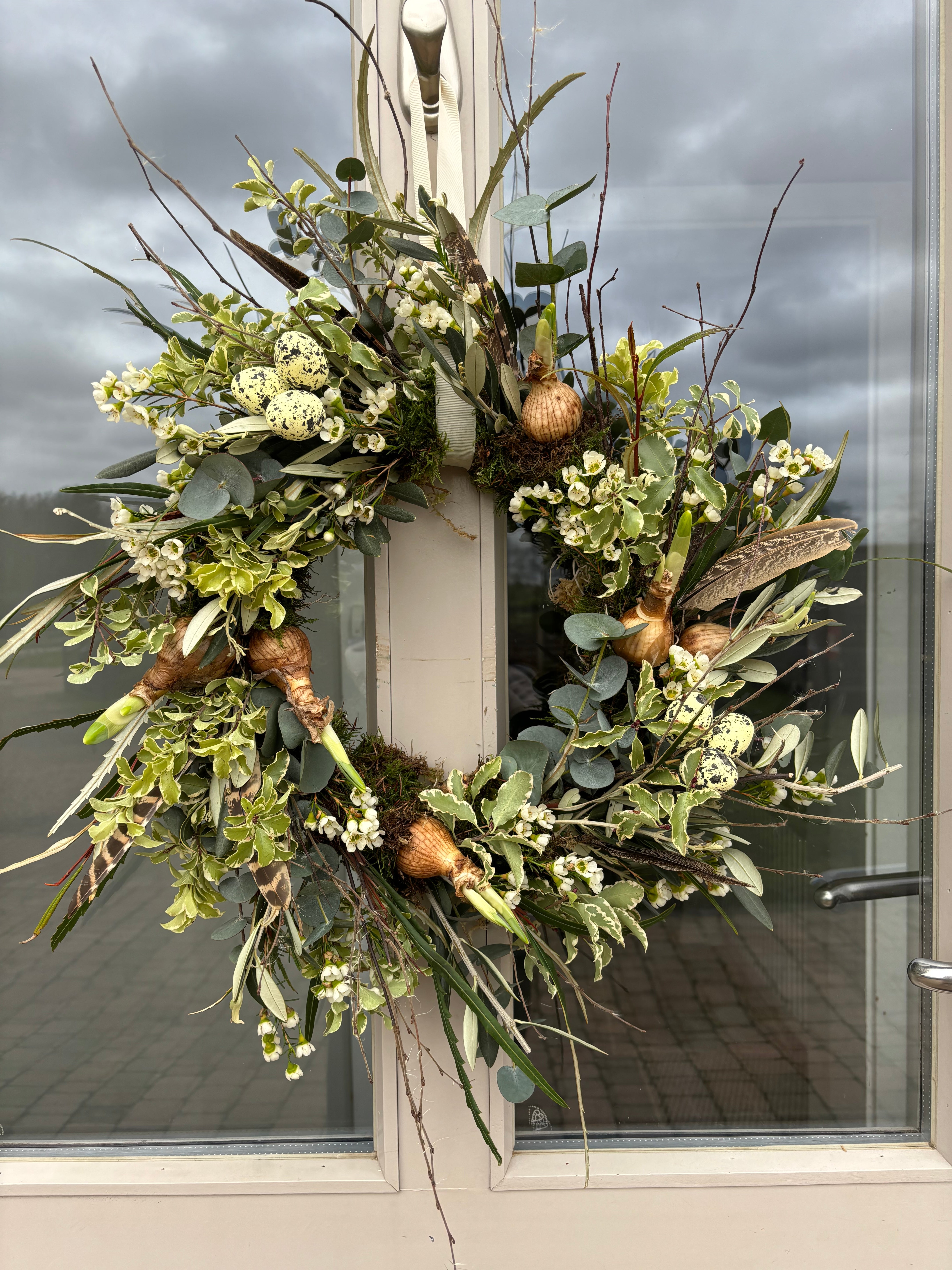 Spring textured wreath