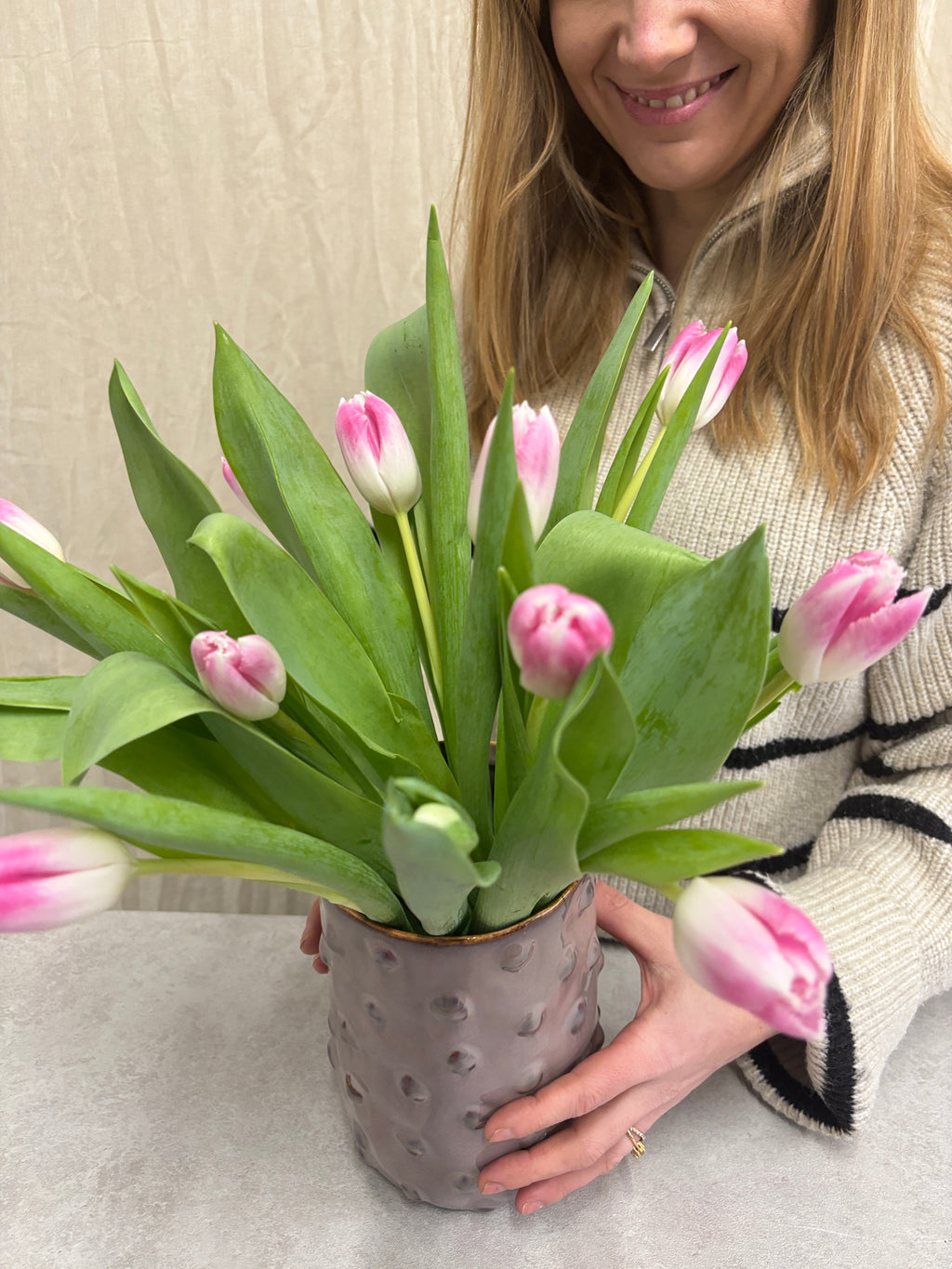 Dozen Pink Tulips