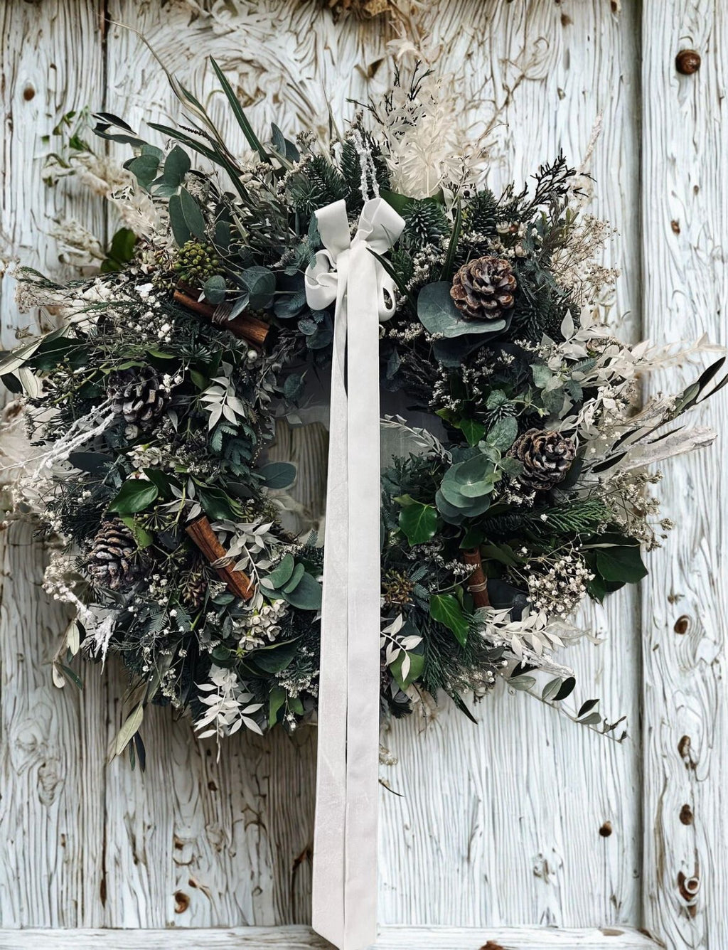White Christmas Wreath