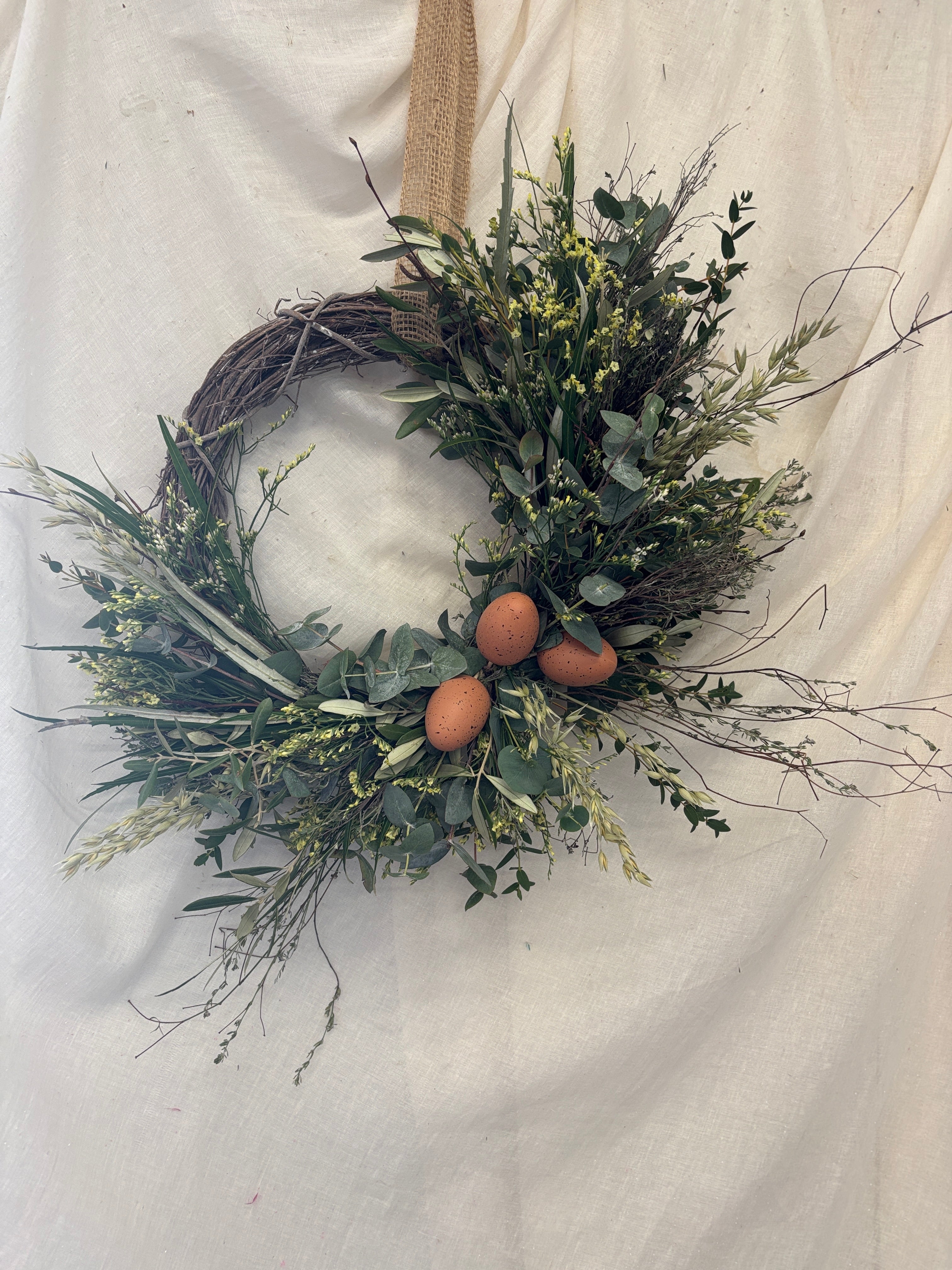 Wicker Easter Wreath