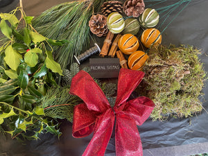 DIY Christmas Wreath- Colour options avaliable