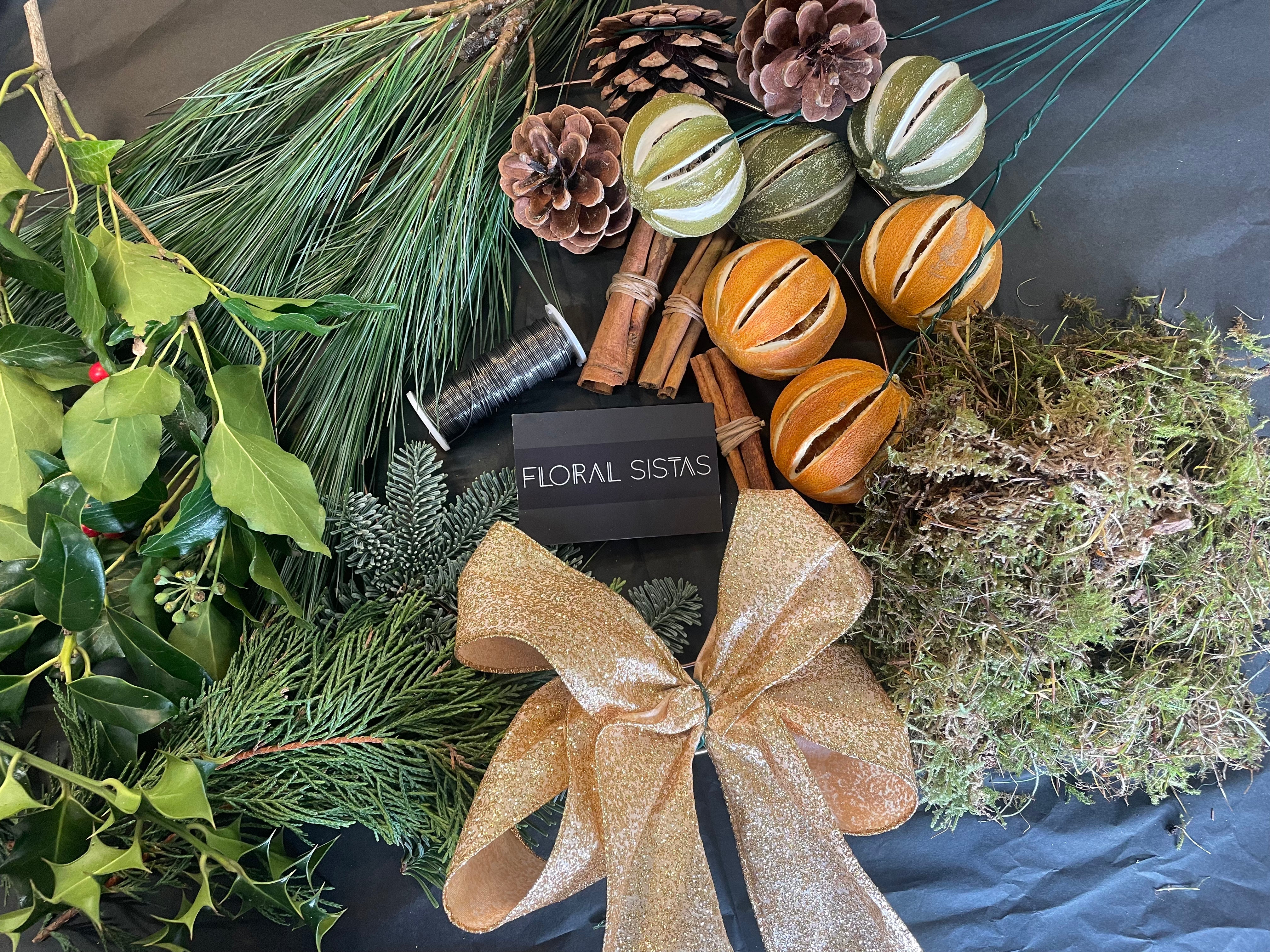 DIY Christmas Wreath- Colour options avaliable
