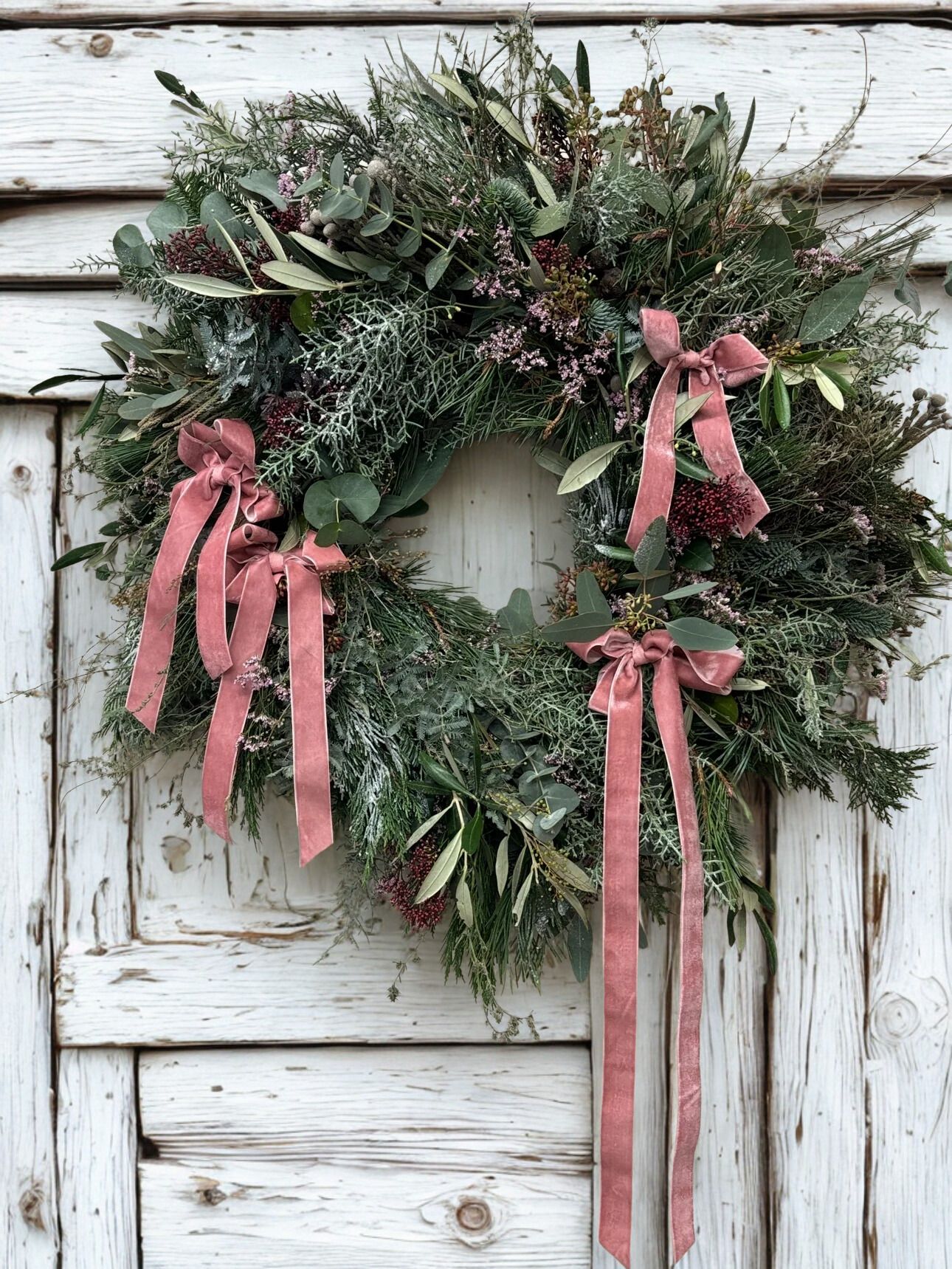 Pretty Pink Bow Wreath