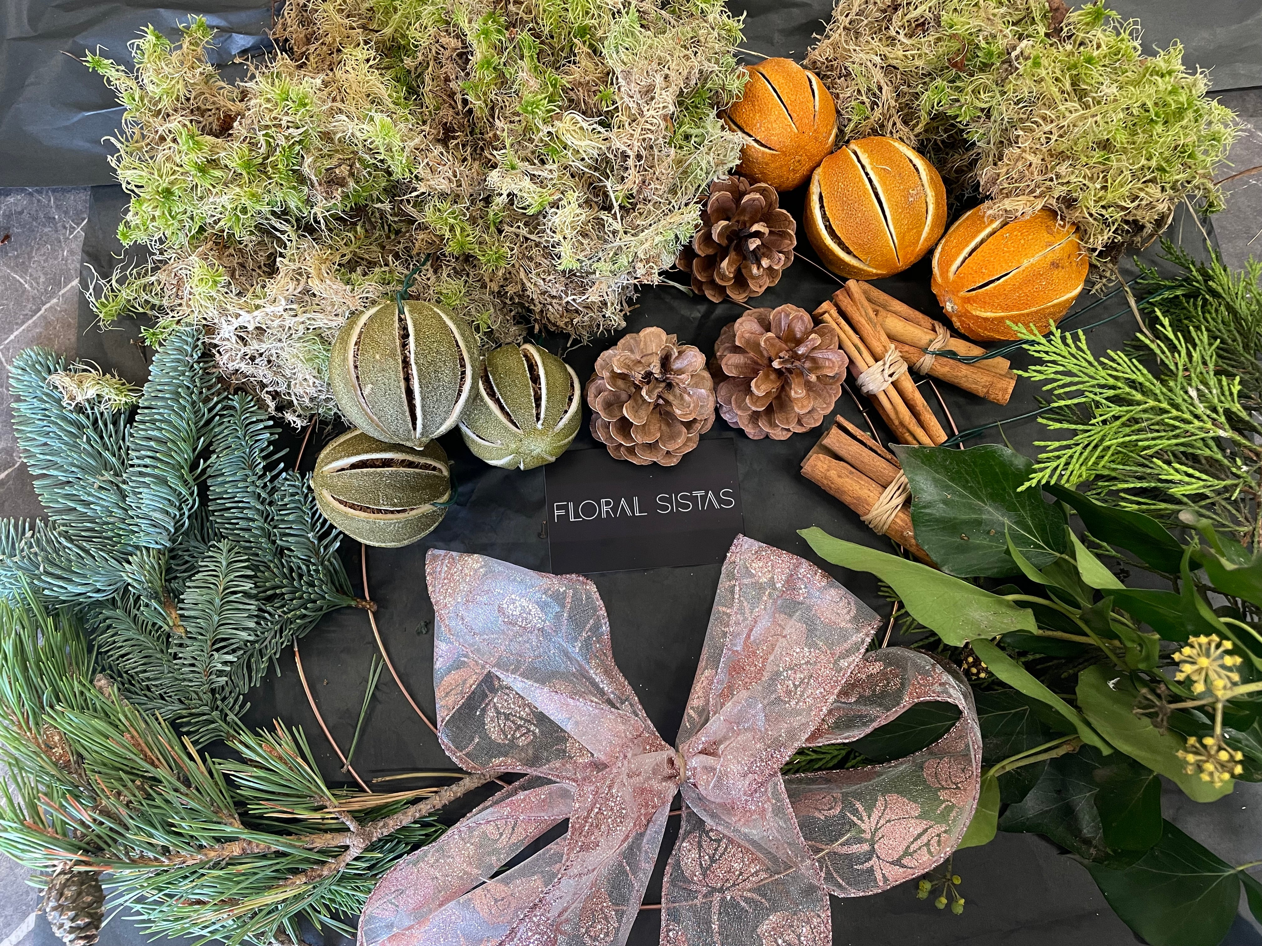 DIY Christmas Wreath- Colour options avaliable