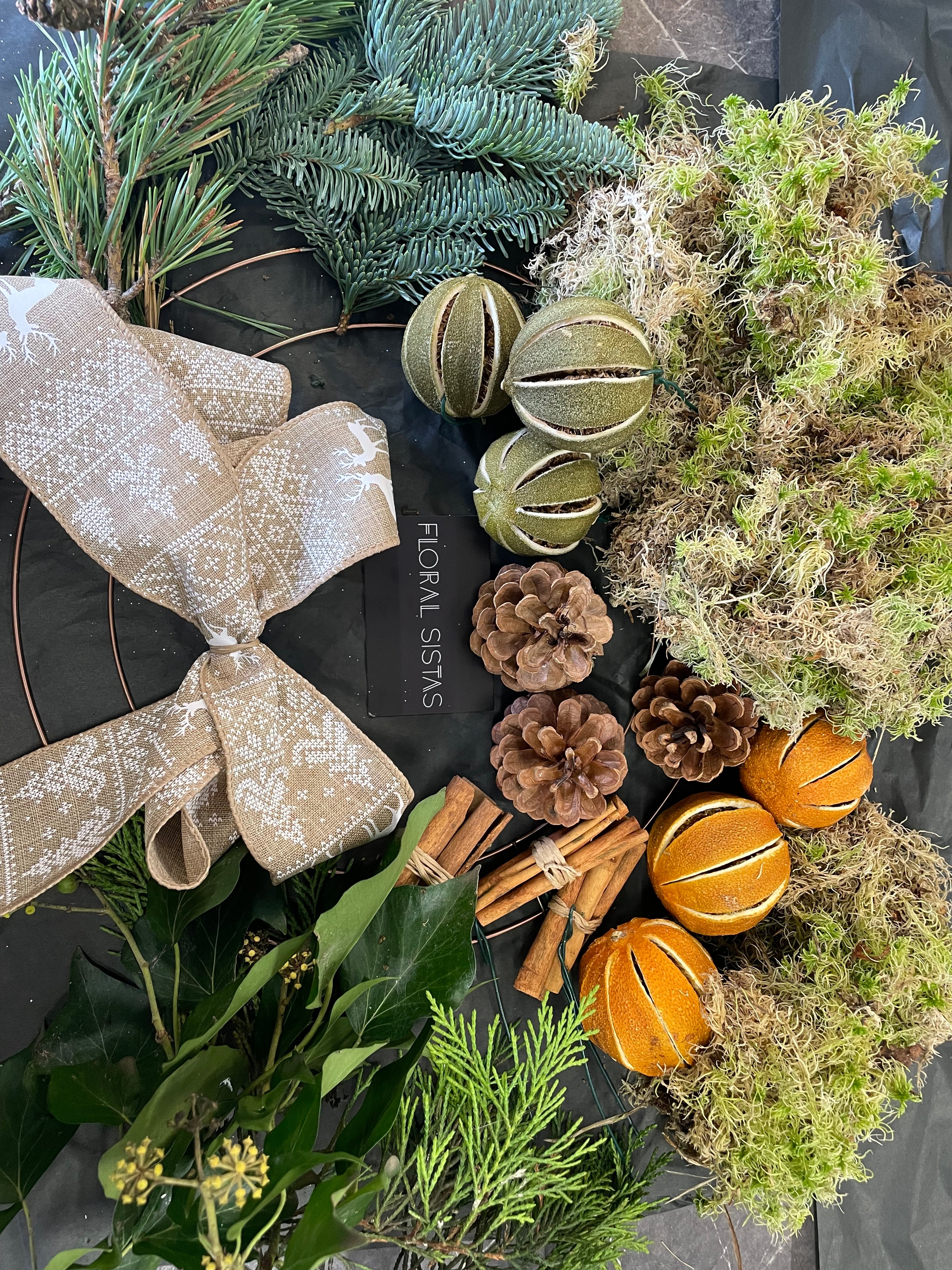 DIY Christmas Wreath- Colour options avaliable