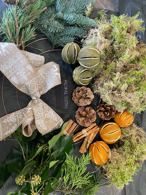 DIY Christmas Wreath- Colour options avaliable