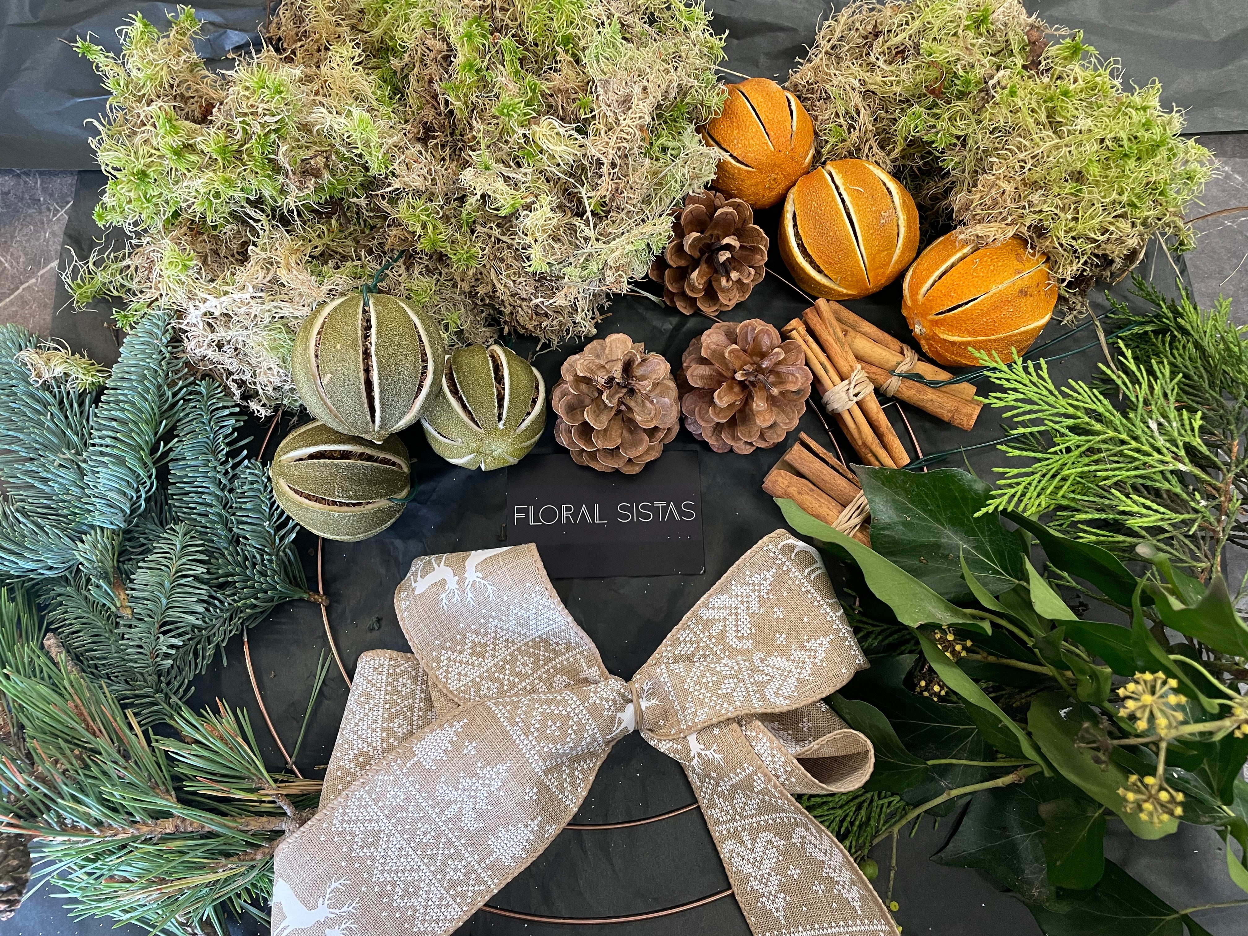 DIY Christmas Wreath- Colour options avaliable