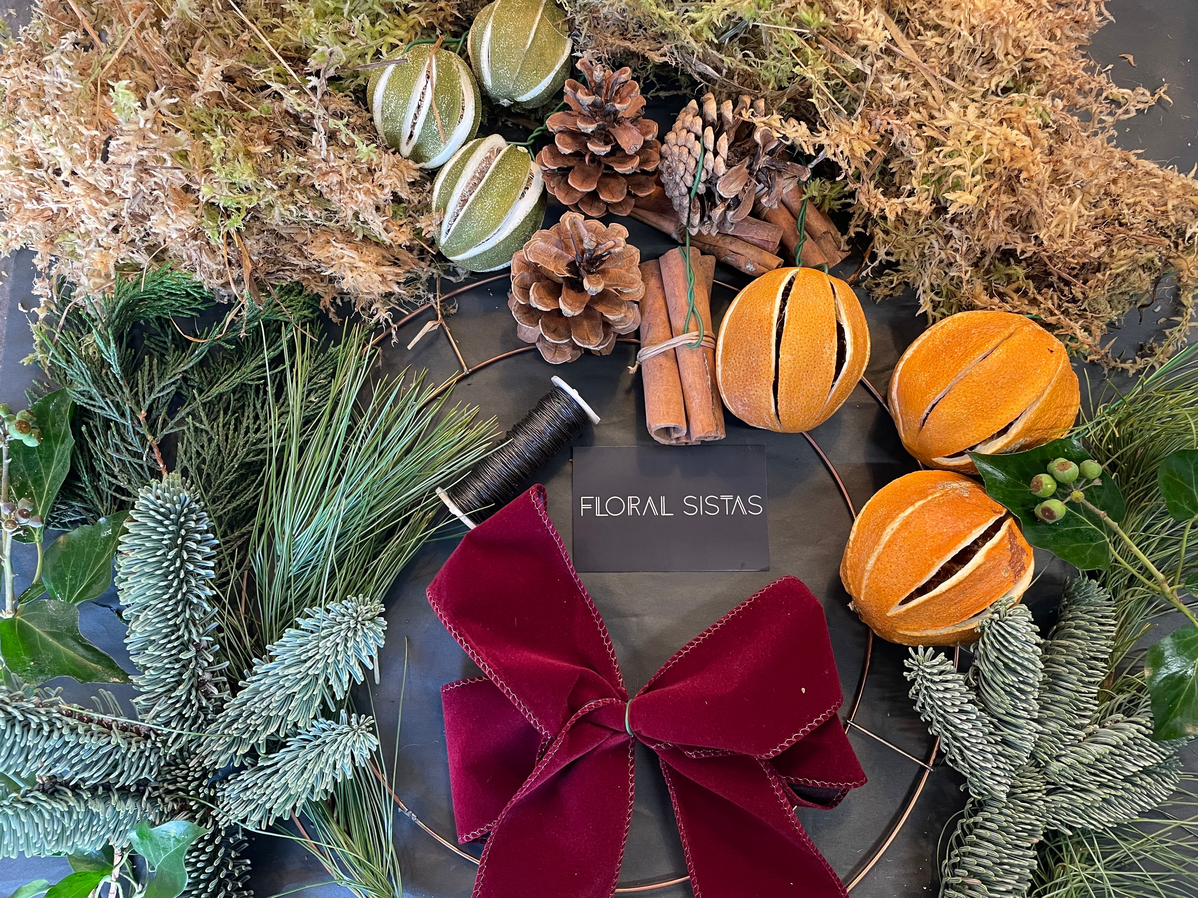 DIY Christmas Wreath- Colour options avaliable