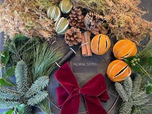 DIY Christmas Wreath- Colour options avaliable