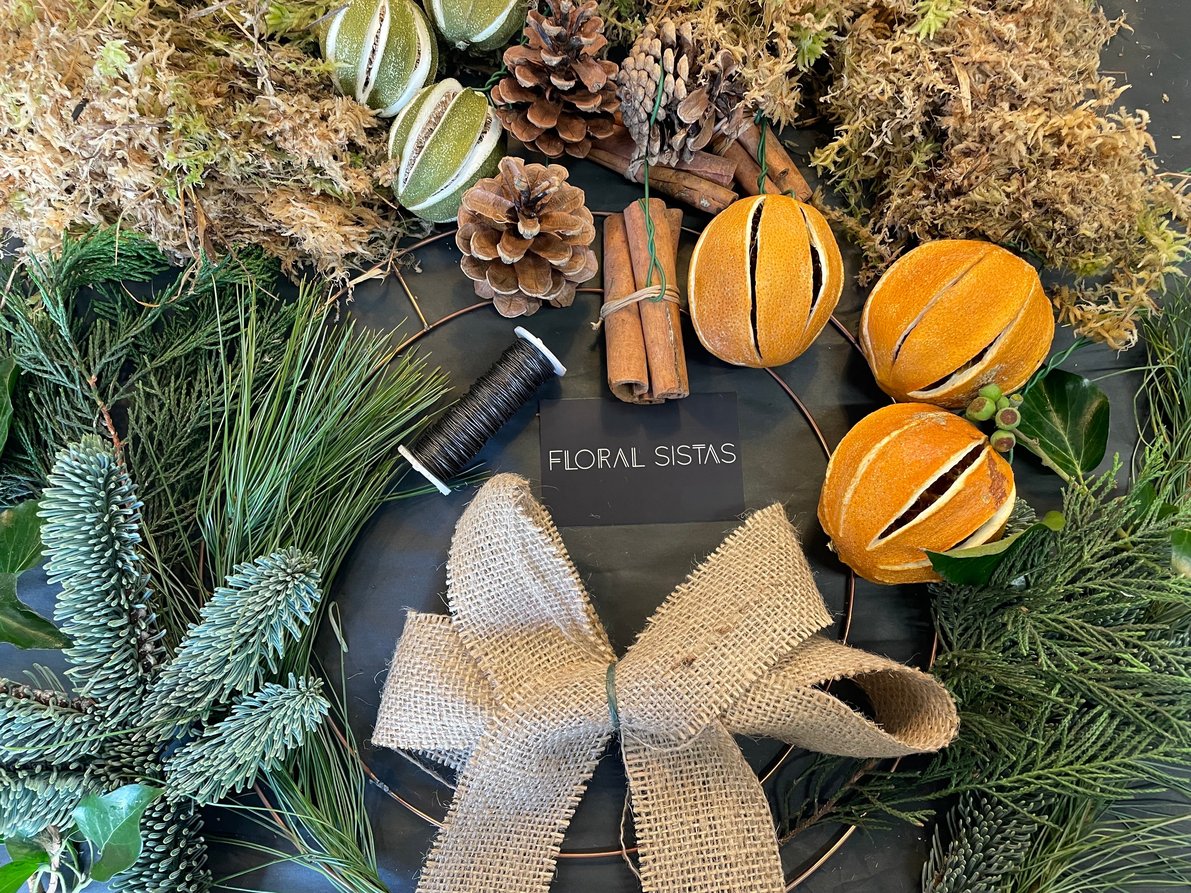 DIY Christmas Wreath- Colour options avaliable