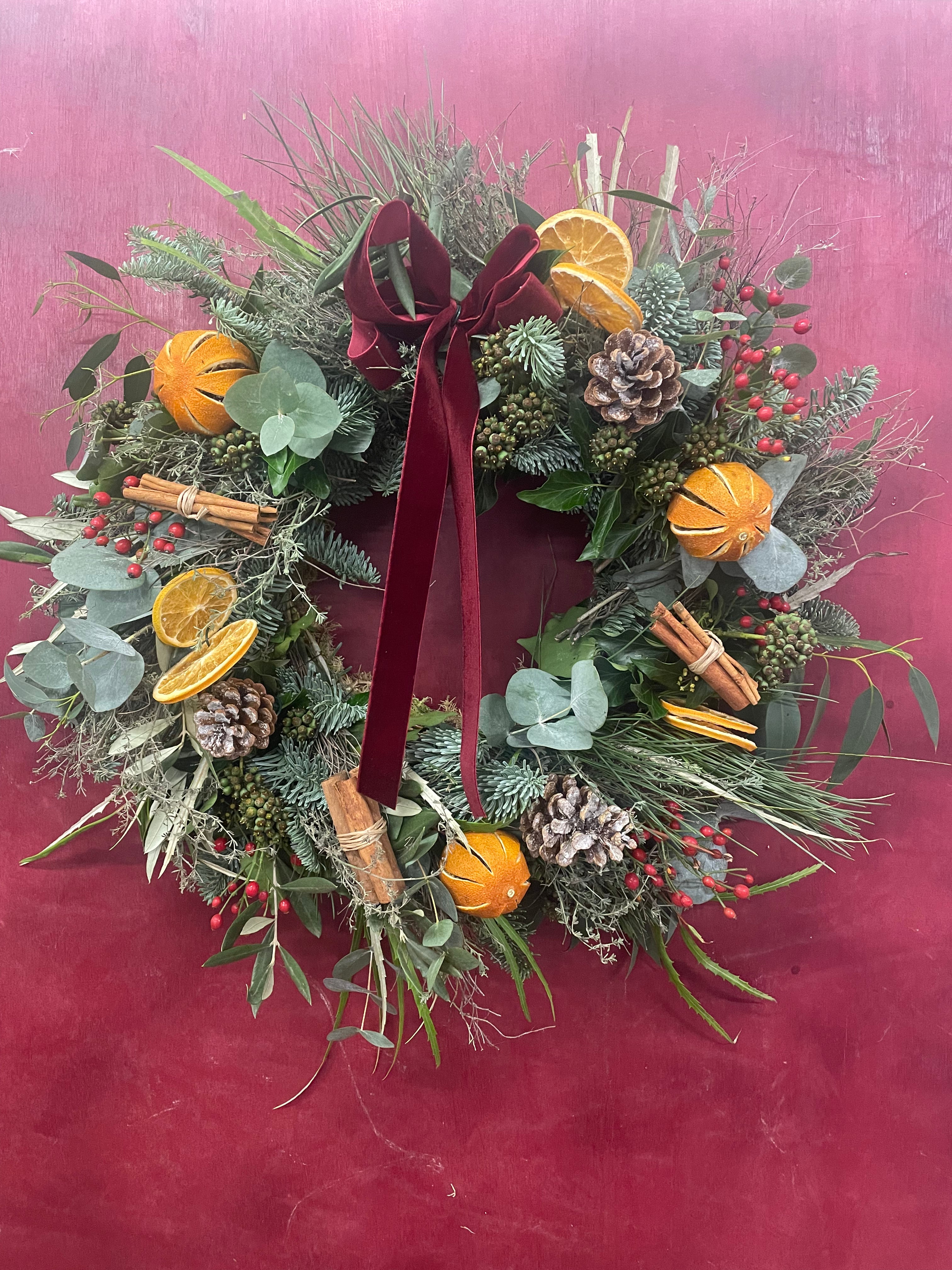 Luxury DIY Christmas Wreath- Decor options available