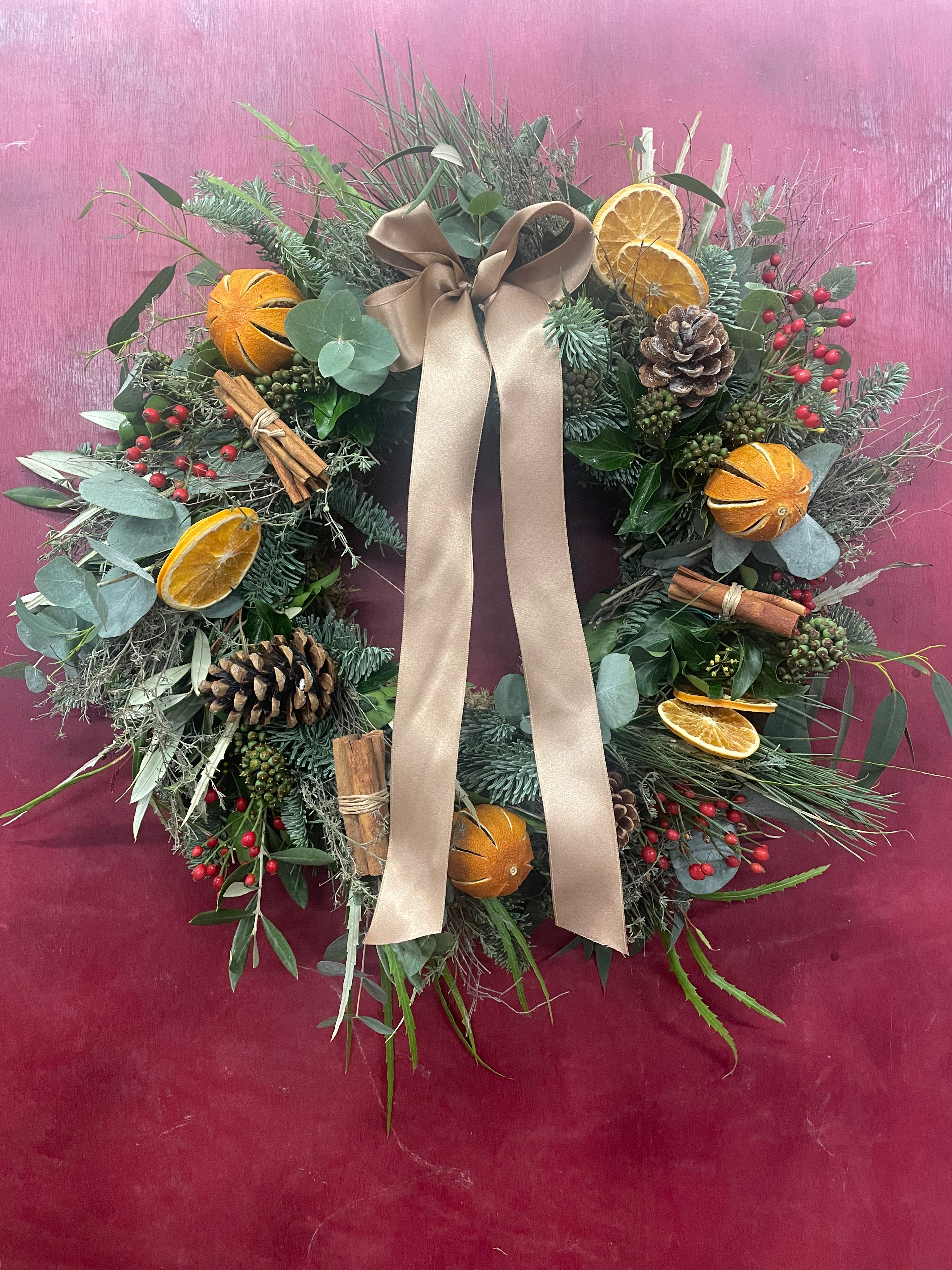 Luxury DIY Christmas Wreath- Decor options available