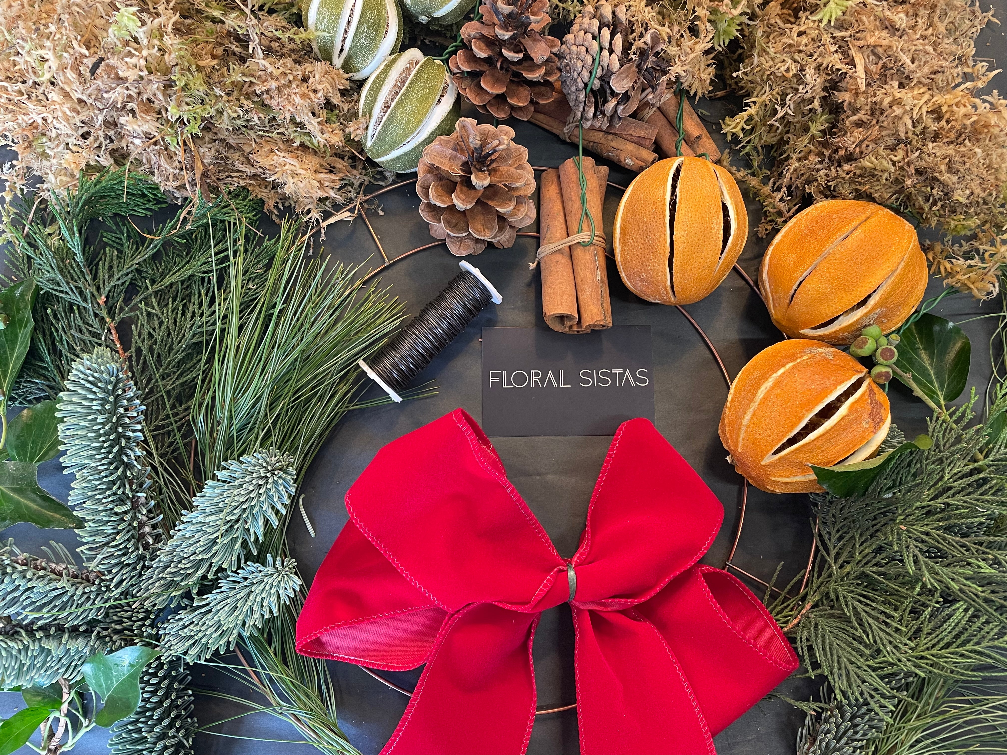 DIY Christmas Wreath- Colour options avaliable